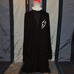 Torrid Lovesick Cardigan Lightening Bolt Broken Heart Black and White Super Soft